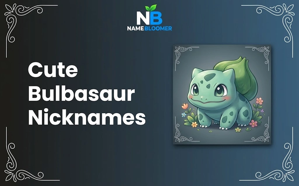 Cute Bulbasaur Nicknames