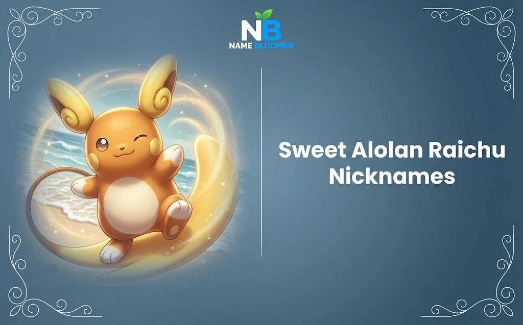 Sweet Alolan Raichu Nicknames