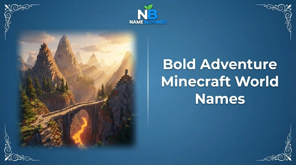 Bold Adventure Minecraft World Names