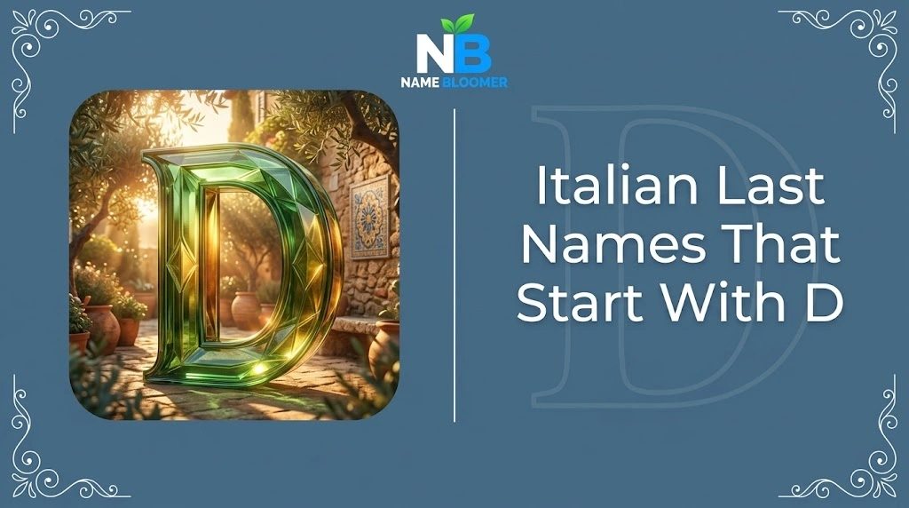 Italian Last Names That Start With D
