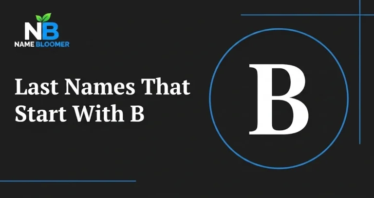 Last Names Starting With B (With Meanings) Last Names Starting With B