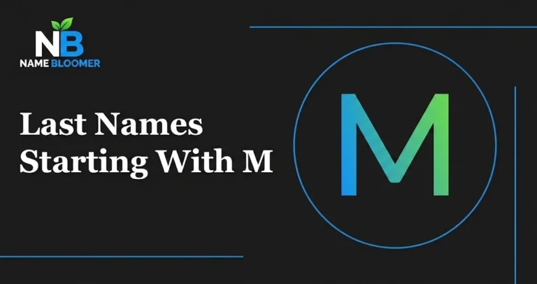 Last Names Starting With M