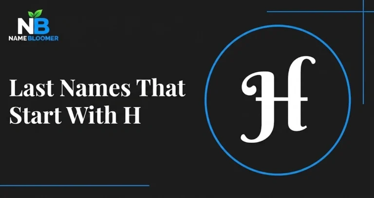 Last Names That Start With H