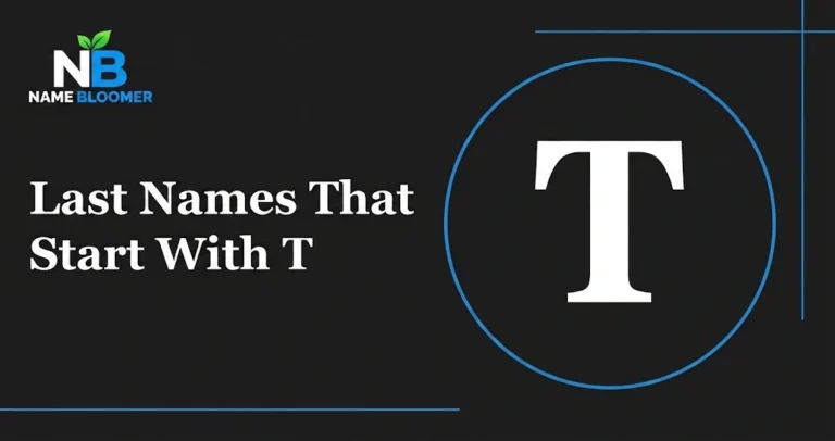 250+ Cool Last Names That Start With T (With Meanings) Last Names That start With T